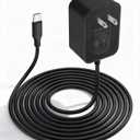 CERRXIAN 12V 2A AC to Type C Adapter Power Cord AC 100-240V to USB C 12V Transformer for Car Jump Starter Power Supply- 4.92 FT