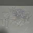 100 Pcs 2 Inch Plastic Pegboard Hooks Peg Board Shelving Hooks Pegboard Locking Hooks for Peg Boards Craft, Storage, Garage, Kitchen, Tools and More