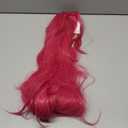 ColorGround Long Straight Hot Pink Cosplay Wig with 2 Ponytails for Women Halloween Party Costume