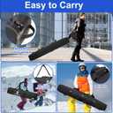 Rolling Ski Bag with Wheels for Air Travel,Padded Double Ski Bag to Hold 2 Pairs of Skis up to 175 or 190 cm.