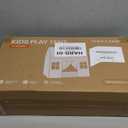 Tiny Land Play Tent with Padded Mat & LED Lights, Kids Tent, Playhouse for Kids, Indoor Bed Tent for Toddler, Toys for 3,4,5,6-Year-Old Girls, Neutral Color Play Room Furniture (Off-white)