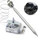 RX-2-24 Thermostat for Deep Fryer with 3/8" Mpt Stuff Box Replacement for Atosa 301030004 RX-10-24 RX-2-30 RX Millivolt Thermostat 00-913153 Replacement for Adcraft deep Fryer 200-400F with 3/8"