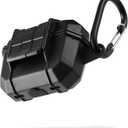 Pelican Marine Series - AirPods Pro 2 / AirPods Pro Case with Keychain [Wireless Charging Compatible] [MIL-Grade Protection] IP68 Waterproof Heavy Duty Armor Case for AirPod Pro/Pro 2 Series - Black | with Keychain, MIL-Spec Protection, IP68 Waterproof, Rugged Cover