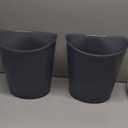Rubbermaid Trash Can, 2.25 Gallon, Plastic, Gunmetal Blue | Pack of 2 | Bathroom | Vanity