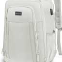 Travel Backpack, Business Anti Theft Slim Sturdy Laptops Backpack with USB Charging Port, Water Resistant College School Laptop Bag for Men & Women Fits 15.6 Inch Notebook (Beige)