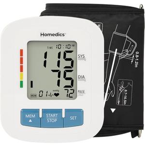 Homedics Upper Arm 300 Series Blood Pressure Monitor, Easy One-Touch Operation, Irregular Heartbeat Detector, Accurate Results