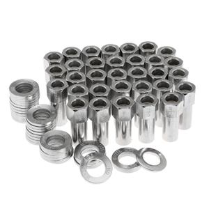 1/2"-20 Wheel Lug Nut for Cragar for SST Mag with Center Washer Open Ended, 13/16 Hex 2.01 Total Length (24PCS)