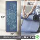 Gaiam Yoga Mat - Premium Thick Non Slip Exercise & Fitness Mat for All Types of Yoga, Pilates & Floor Workouts