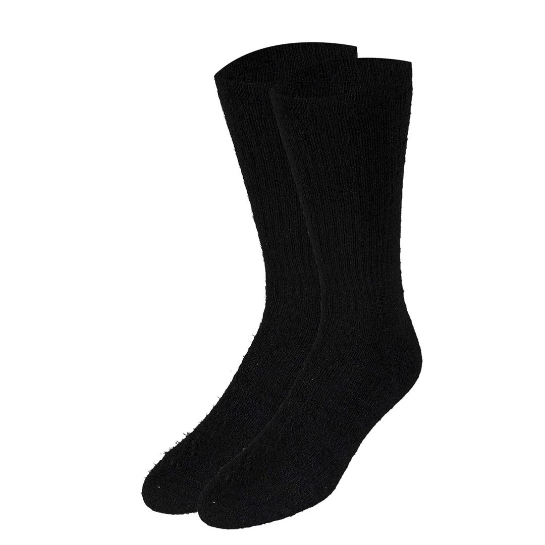 NuVein 8-15 mmHg Medical Compression Socks, Mid Calf Crew Length, Padded Cushion Foot, Black, X-Small