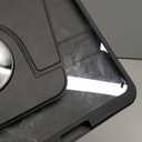 Wenlaty for iPad (A16) 11th Generation Case 11 Inch 2025, for iPad 10th Generation Case 10.9 Inch 2022 with Pencil Holder, 360 Rotating Protective Stand Cover, Detachable Magnetic Clear Back, Black