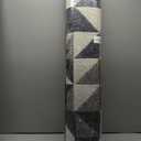 OLANLY Large Door Mat Indoor Entrance Washable 71x47, Odor-Free Low-Profile Front Back Geometric Doormat, Absorbent Resist Dirt Entry Carpet, Easy to Clean Sturdy Inside Floor Mats for Entryway, Black