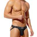 Arjen Kroos Jockstrap Athletic Supporters For Men, Cotton Workout Sport Underwear Jock Strap (L)