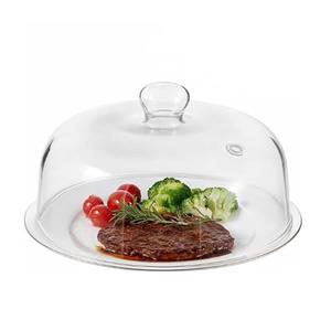 EliteVibe 10 inch Glass Microwave Splatter Cover, Glass Microwave Cover for Food, 5 Inch Tall Plate Splatter Lid Guard, Kitchen Serving Dish Covers, BPA Free, Non Plastic, Dishwasher Safe