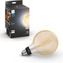 Philips Hue Smart 60W G40 Filament LED Bulb - White Ambiance Warm-to-Cool White Light - 1 Pack - 550LM - E26 - Indoor - Control with Hue App - Works with Alexa, Google Assistant and Apple Homekit