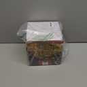 4PCS Boxes Set Iron Frame Hollow Christmas Boxes with Linen Bow LED Christmas Decorations with Natural Ornaments for Christmas, Christmas Decorations Indoor