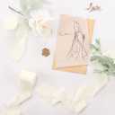 8 x Chiffon Sibbon - 1.5 Inch x 16 Yards,3 Rolls Ivory Ribbon for Wedding Decor, Bridal Bouquets, Invitations, Ribbon for Gift Wrapping & Party Decorations (White, 5)