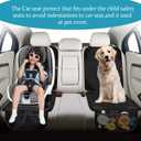 MORROLS Car Seat Protector, 2 Pack Carseat Protector with Thick Padding, Baby/Pets for Child Car Seat-Mesh Pockets-Waterproof-Universal Size(Black)