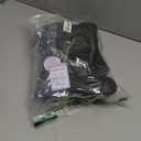 EQW Kids Snow Boots Waterproof Winter Boots for Boys & Girls Slip-on Warm Fur Lined Non-Slip Insulated Ankle Shoes (1.5 Big Kid, Black)