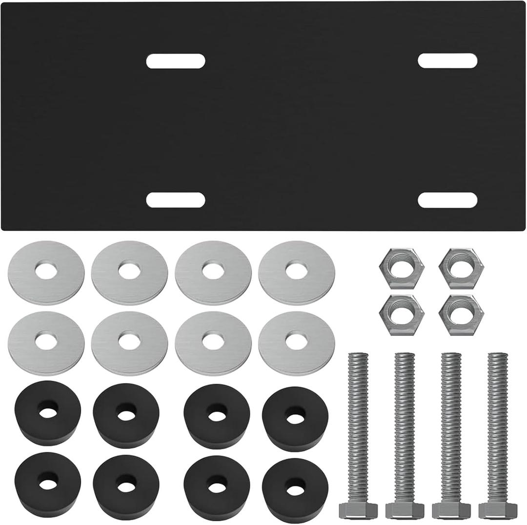 Mounting Plate Kit Compatible with Harb-or Freight Predator Engine 212cc 6.5hp, Predator Mounting Plate, Engine Mount Plate Kit W/Bolts for Hon-da Predator 79cc, 212cc Predator Engine Mount Plate