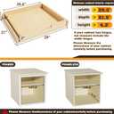 Pull Out Cabinet Organizer, 29''W×21''D Sliding Drawers for Cabinets, Soft Close Slide Out Wooden Pull out Drawers, Base Cabinet Organization for Kitchen, Pantry, Bathroom