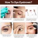 Eyelash & Eyebrow Kit, 2-In-1 Professional Lash & Brow Color Kit, Eye Brow & Eye Lash Coloring Set, Hair Color DIY Easy Use for Salon and Home 7ml Coffee/Dark Brown