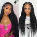 28 Inch 13x4 HD Transparent Frontal Human Hair Body Wave Glueless Wigs Pre Plucked with Baby Hair Natural Hairline for Black Women