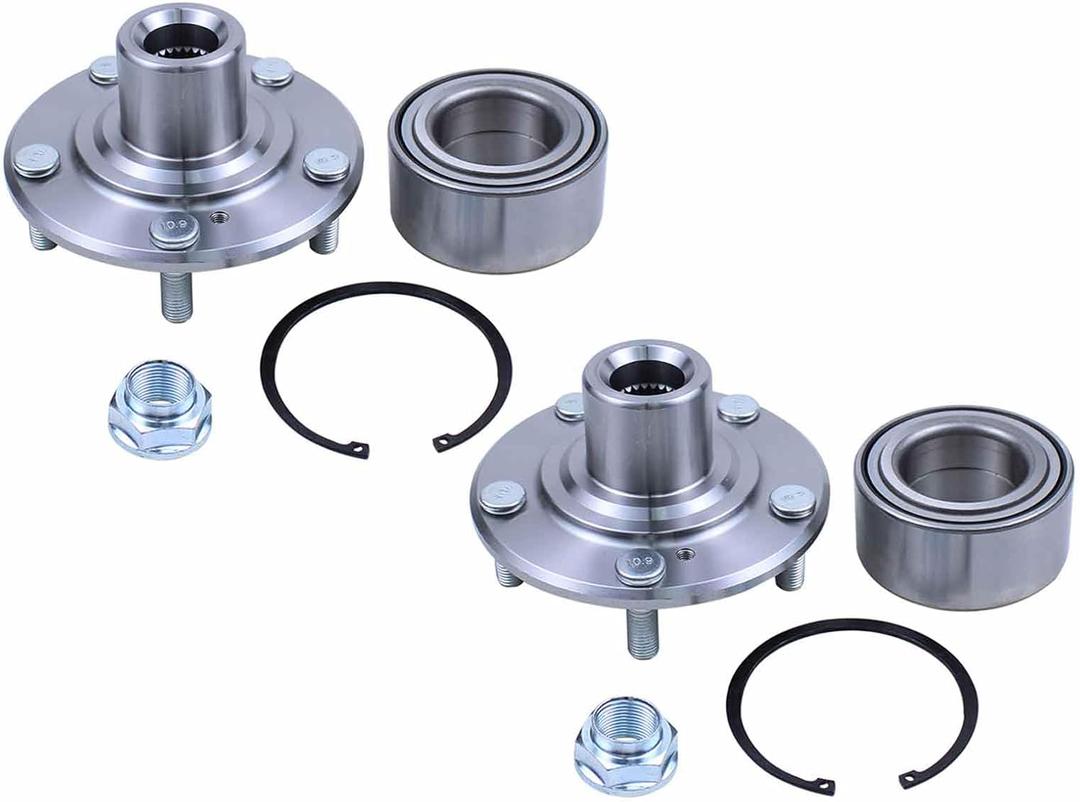 ApplianPar Front Left and Right Side Wheel Hub Bearing Assembly for Honda Accord 2003-2007 Civic 2006-2015 Element 2007-2010 Acura ILX 2013-2018 TL 2004-2008