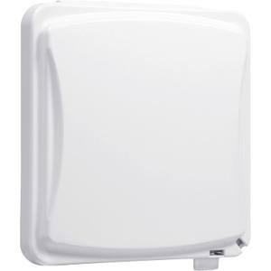 TayMac MM1410W 55-in-1 Configurations 2-Gang Vertical Weatherproof Plastic Flat Cover, White