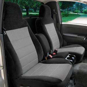 Jokuye Washable Oxford Fabric Seat Cover for Chevrolet Colorado GMC Canyon 2004 2005 2006 2007 2008 2009 2010 2011 2012, Front 60/40 Split Bench with Console Armrest - Gray