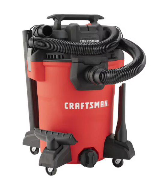 CRAFTSMAN 8-Gallon 3.5 HP Corded Wet/Dry Shop Vacuum with Accessories Included