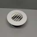 Hon&Guan Soffit Vents 4 Inch, Round Exhaust Air Vent Cover with Built-in Fly Screen for Bathroom Kithchen Office Home, White