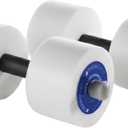 THERABAND Water Weights, Aquatic Dumbbells for Pool Fitness, 2 Foam Weights with Padded Grip for Water Aerobics, Therapy, Workouts, Pool Exercise Equipment, Aqua Training (Heavy, Blue)