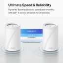 TP-Link Deco BE63 Tri-Band WiFi 7 BE10000 Whole Home Mesh System- 6-Stream 10 Gbps, 4X 2.5G Ports Wired Backhaul, 4X Smart Internal Antennas, VPN, MU-MIMO, HomeShield, Free Expert Support (1-Pack)