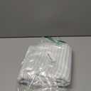 ZWJD Throw Pillow Covers 24x24 Set of 2 Striped Pillow Covers with Fringe Chic Cotton Decorative Pillows Square Cushion Covers for Sofa Couch Bed Living Room Farmhouse Decor (Light Blue)