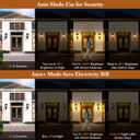 16in 2-Pack Large Motion Sensor Outdoor Wall Lights, Dusk to Dawn Porch Lights Wall Mount, Vintage Exterior Light Fixtures Sconces Lighting, Black Wall Lanterns Outside Lights for House Front Door