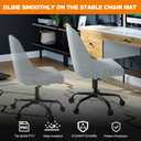 Thickened Chair Mat for Carpet- Low Pile Carpet Protector for Office Computer Desk Chair. Heavy Duty Desk Chair Mat for Carpeted Floors. Clear (with Lip, 47.5"X35.5"X0.15)