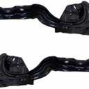 For Kia Forte 2019 2020 2021 Hood Hinge Driver and Passenger Side | Pair | Sedan | Black | Steel | Replacement For KI1236176, KI1236175 | 66910M7000, 66920M7000