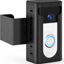 KIMILAR 2024 Upgrade Anti-Theft Video Doorbell Mount, Not Block Doorbell Motion Sensor, Adjustable No-Drill Mounting Bracket Wedge Holder Accessories for Home Rentals Office, Not for Security Door (Black)