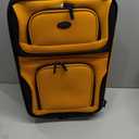 U.S. Traveler Rio Lightweight Softside Rolling Carry-on Suitcase, 2-Wheel Single, Orange