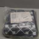 DweIke 4x6 Area Rugs for Living Room, Machine Washable Bordered Rug for Bedroom, Luxury Rubber Backing (Non-Slip) Low Pile Throw Carpet for Dining Room Kitchen Home Decor, Black Grey