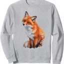 Fox Lover Tee Wild Nature Sweatshirt Size M