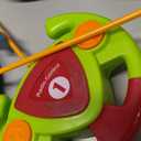 Prextex 2 Pack Cartoon Remote Control Cars for Toddlers - Police Car and Race Car with Steering Wheel Controllers and Lights - Different Frequencies So Both Can Race Together - Toddler Gift 18+ Months