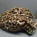 Luxury Faux Fur Heated Blanket Electric Throw - Leopard Print Ultra Soft Thick Warm Heated Blanket, 6 Heating Levels & 12 Hours Auto-Off, ETL Certified, Washable, Luxurious Gifts, 50'' x 60''