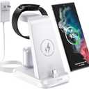 VCVS 36W USB C Super Fast Charging Station for Samsung Phones Watches Earbuds, 3 in 1 Charger for Samsung Galaxy Watch Ultra/7/6/5/4/3, Galaxy S24/S23/S22/21/20,Note20/10,Z Fold/Flip 5/4,USB-C Buds