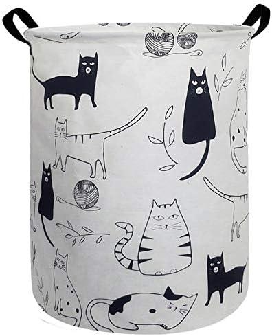 Laundry Hamper for Bedroom,Dirty Clothes Basket,Laundry Basket with Handles,Kids Girls Room Canvas Hamper Bag,Blankets,Towel,Toy Storage Organizer