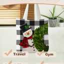 Christmas Tote Bag, Christmas Canvas Tote Bag for Women, Christmas Tote Bags with Handles (Snowman)