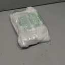 NICETOWN White Faux Linen 48 inch Curtains for Cafe, Rod Pocket & Back Tab Linen Weave Window Treatments Privacy with Light Filtering Semi Sheer Curtains for Kitchen, W42 x L48, 2 Panels