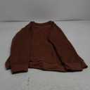 Saloogoe Sweatshirts for Women Crewneck Cable Knit Sleeve Sweaters Lightweight Fashion 2025, XL, Brown 