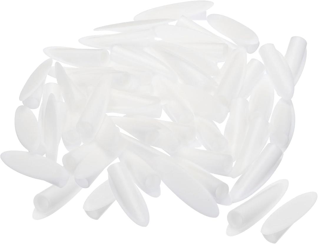 MECCANIXITY 9.5mm Plastic Pocket Hole Plugs,Wood Plugs Covers Slant Hole Caps for Pocket Hole Jig Working Tool Accessories,White Pack of 200