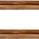 AZSKY 48 Inches Long Wood Photo Picture Ledge Shelf with Lip Floating Shelves for Nursery Books Set of 2 Rustic Wall Shelf for Kids Bedroom Office Bathroom Living Room Frames (Burnt)